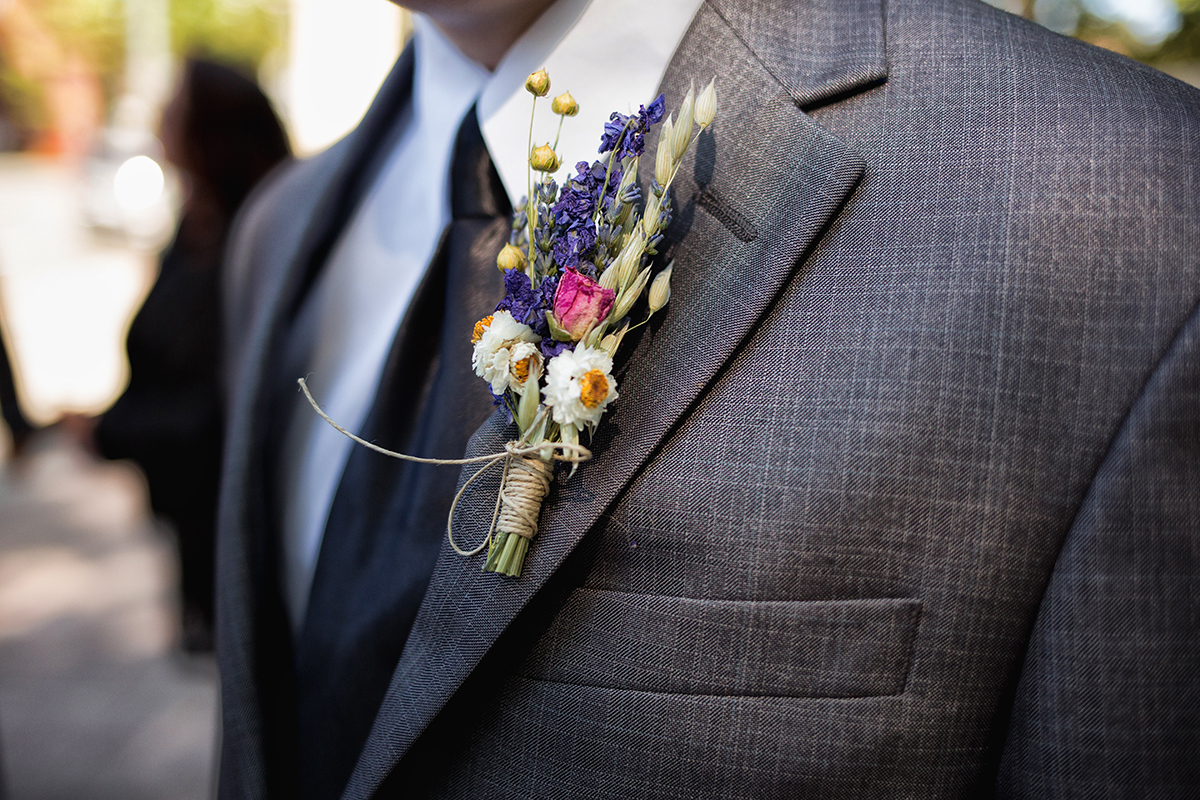 Blomst i jakke bryllup